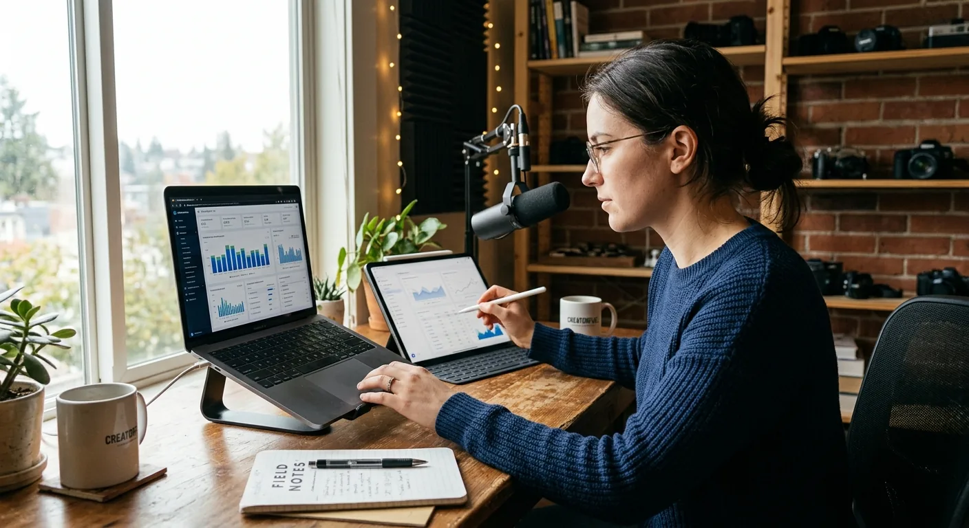 Creator working through creator business AI assistant