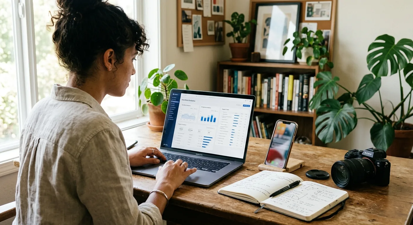 Creator working through creator business AI assistant