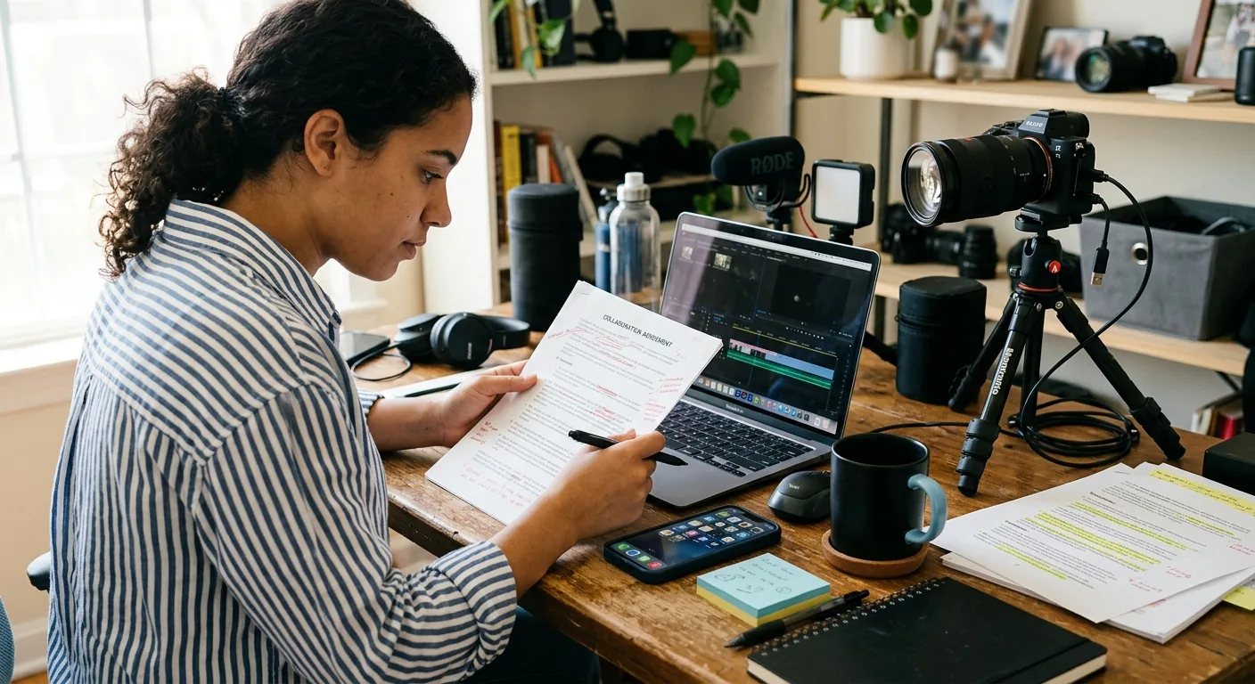 Creator working through creator deal negotiation