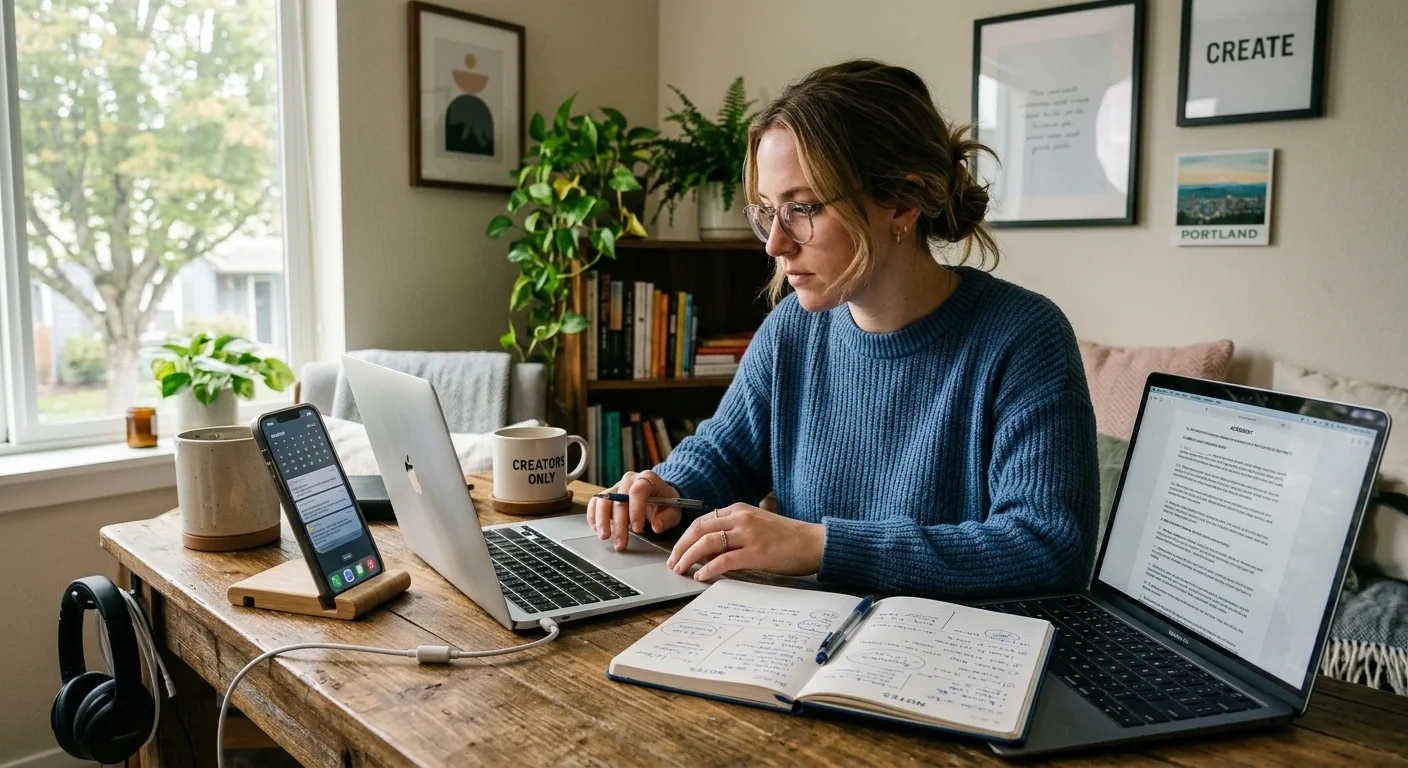 Creator working through creator deal negotiation
