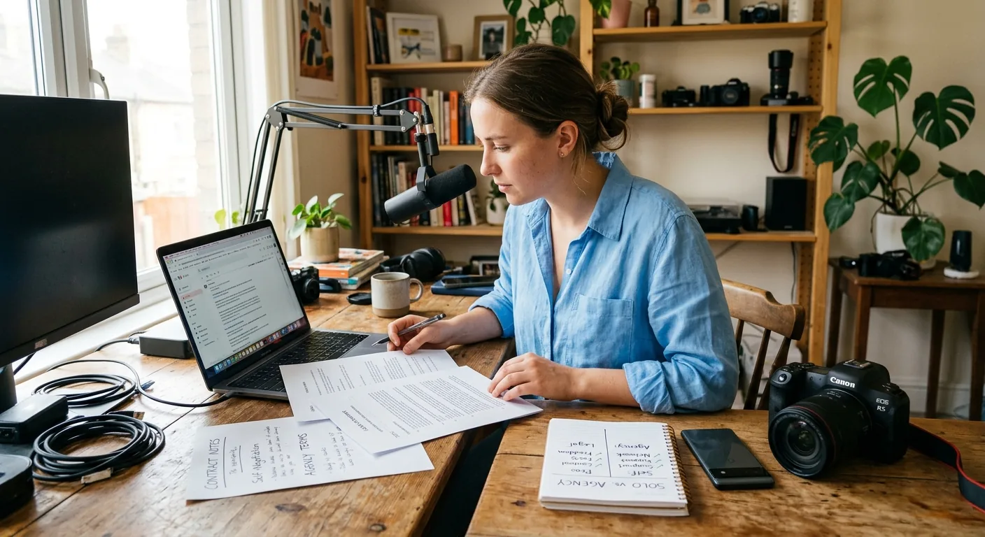Creator working through creator deal negotiation