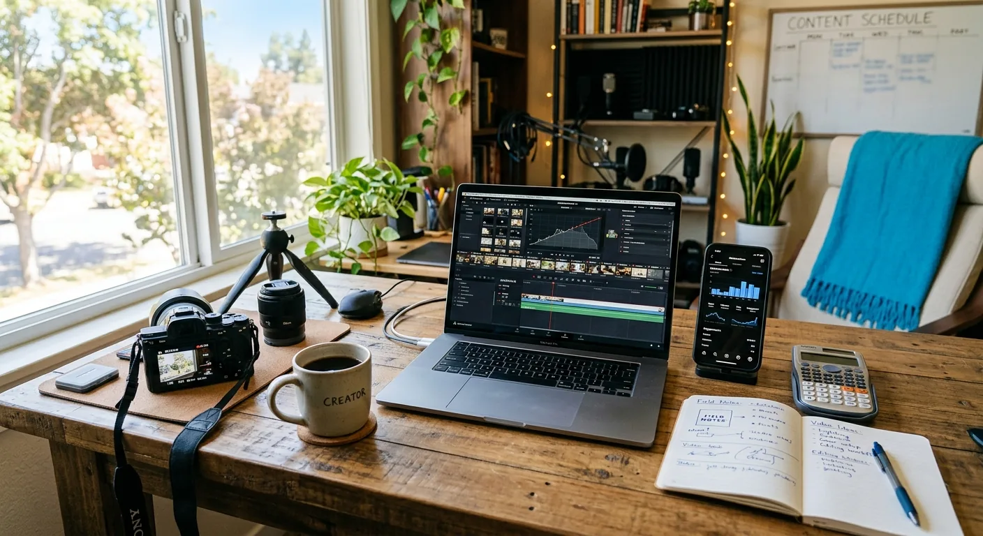 Creator working through creator business AI assistant