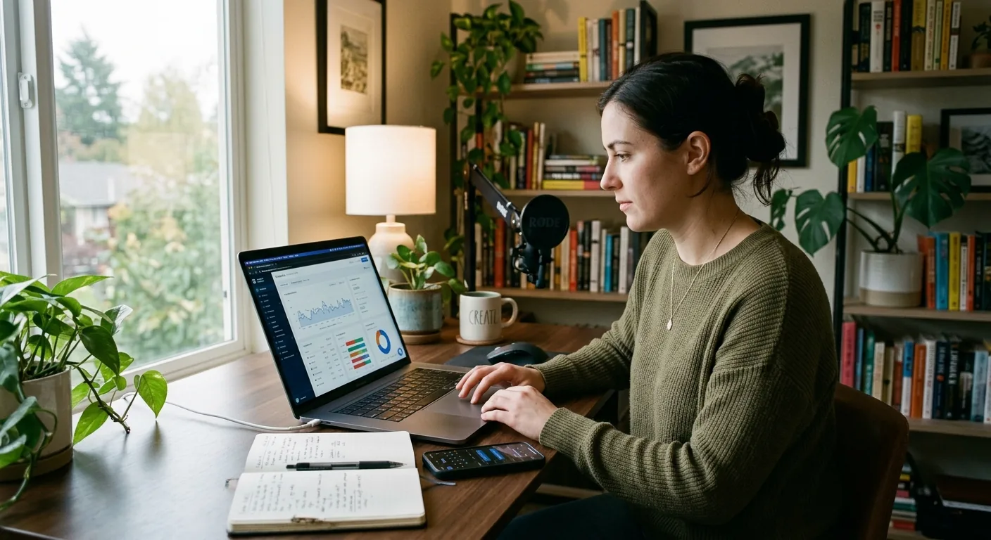 Creator working through creator business AI assistant