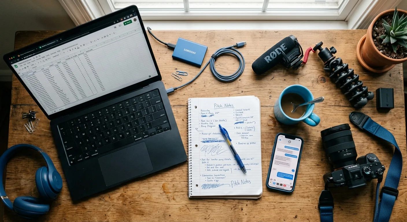 Creator working through creator brand deals