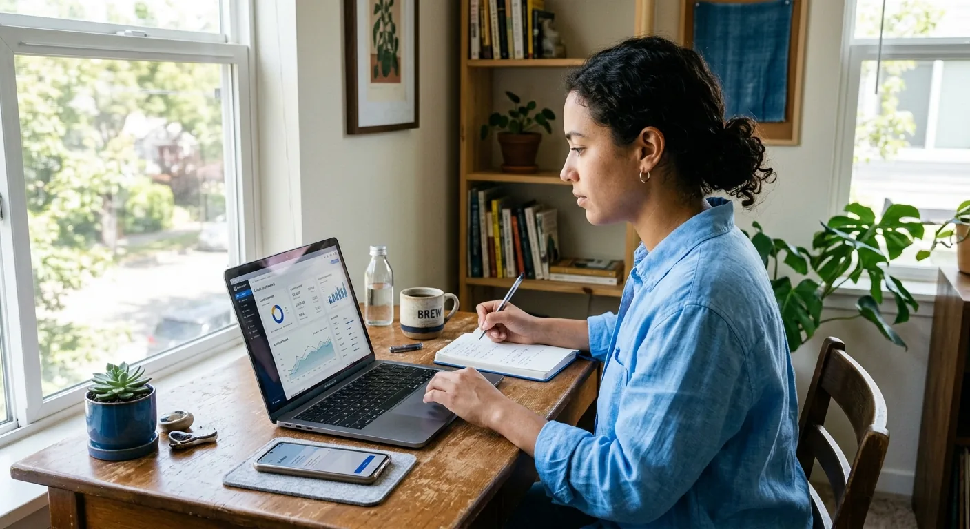 Creator working through creator business AI assistant