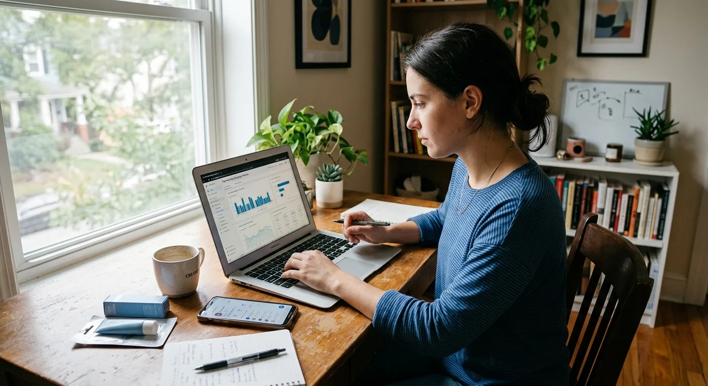 Creator working through brand collaboration opportunities
