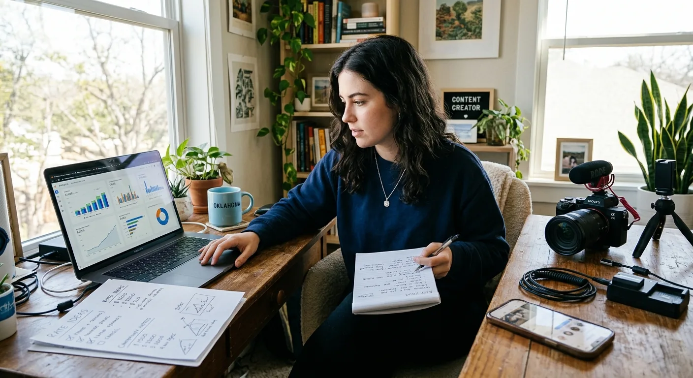 Creator working through creator business AI assistant