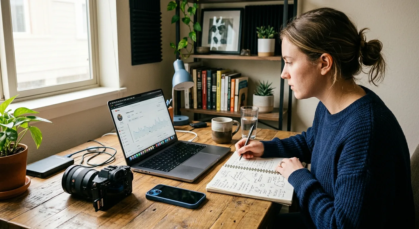 Creator working through creator business AI assistant