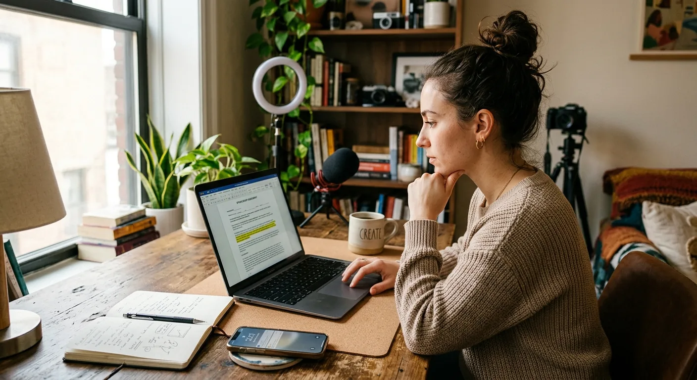 Creator working through creator deal negotiation