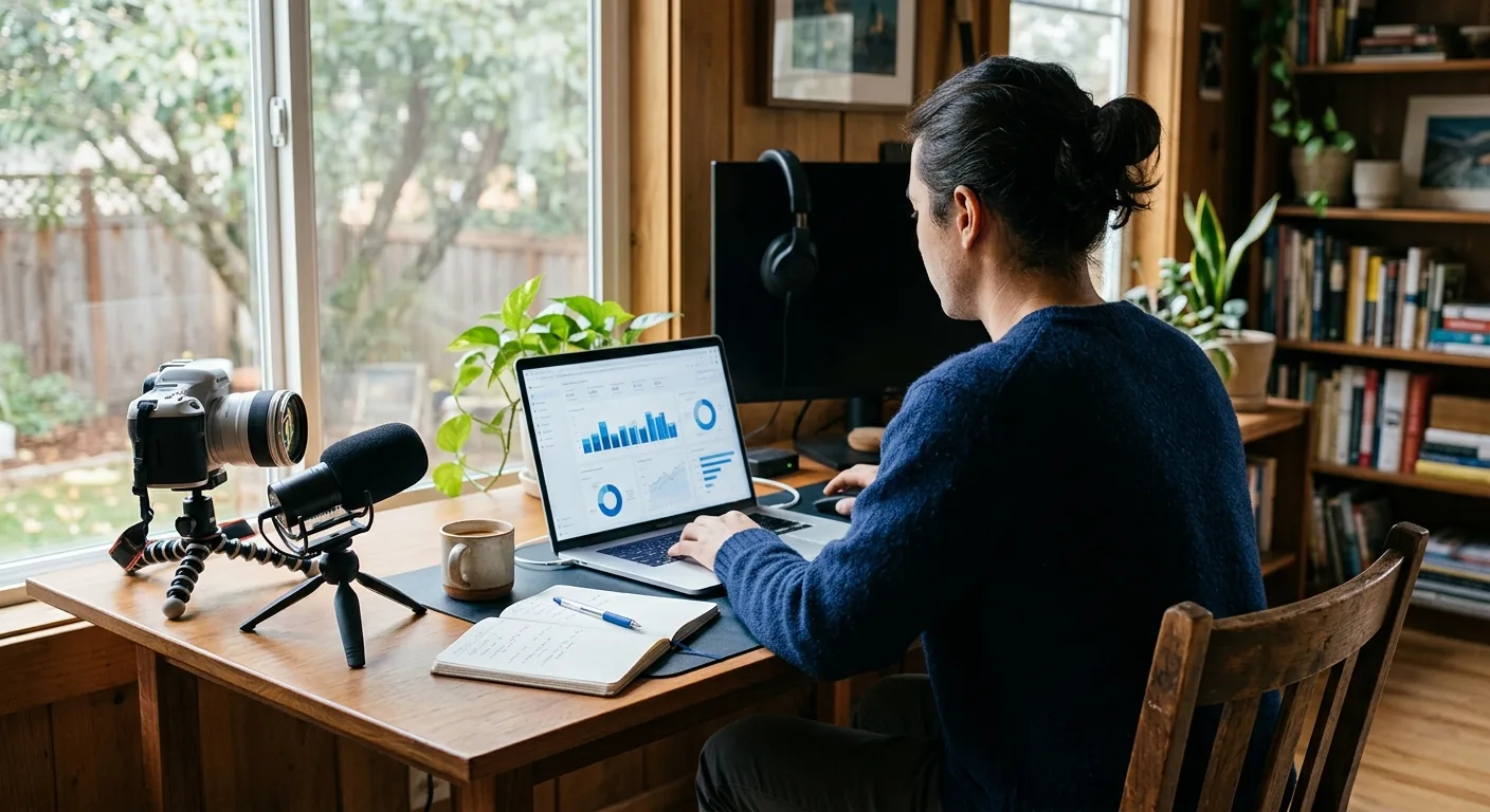 Creator working through creator brand deals
