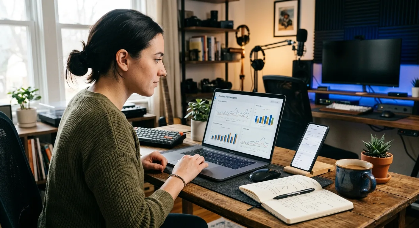 Creator working through content trends
