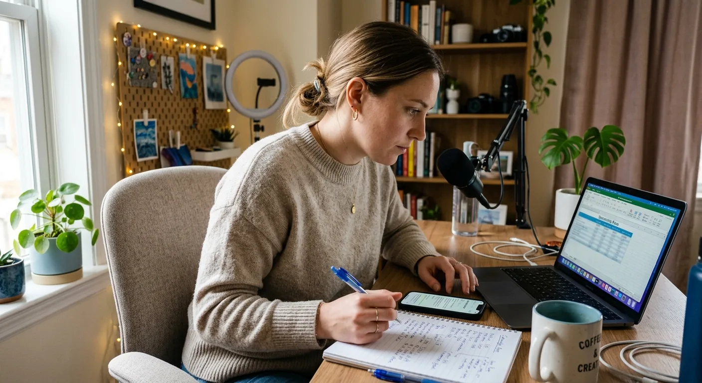 Creator working through creator sponsorship rates