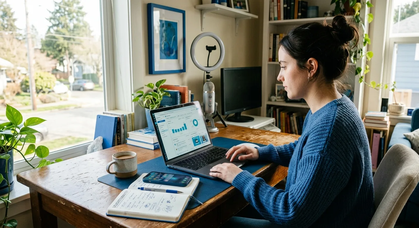 Creator working through creator brand deals