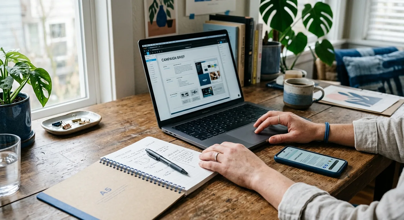 Creator working through creator brand deals