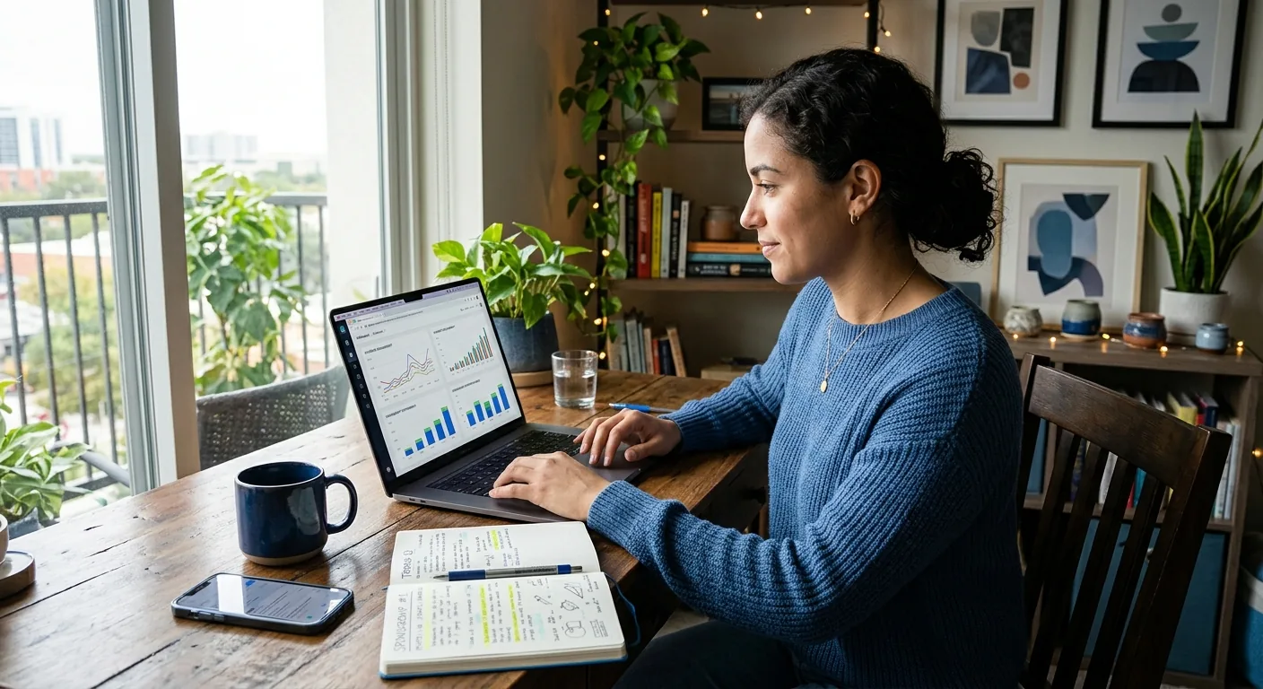 Creator working through content trends