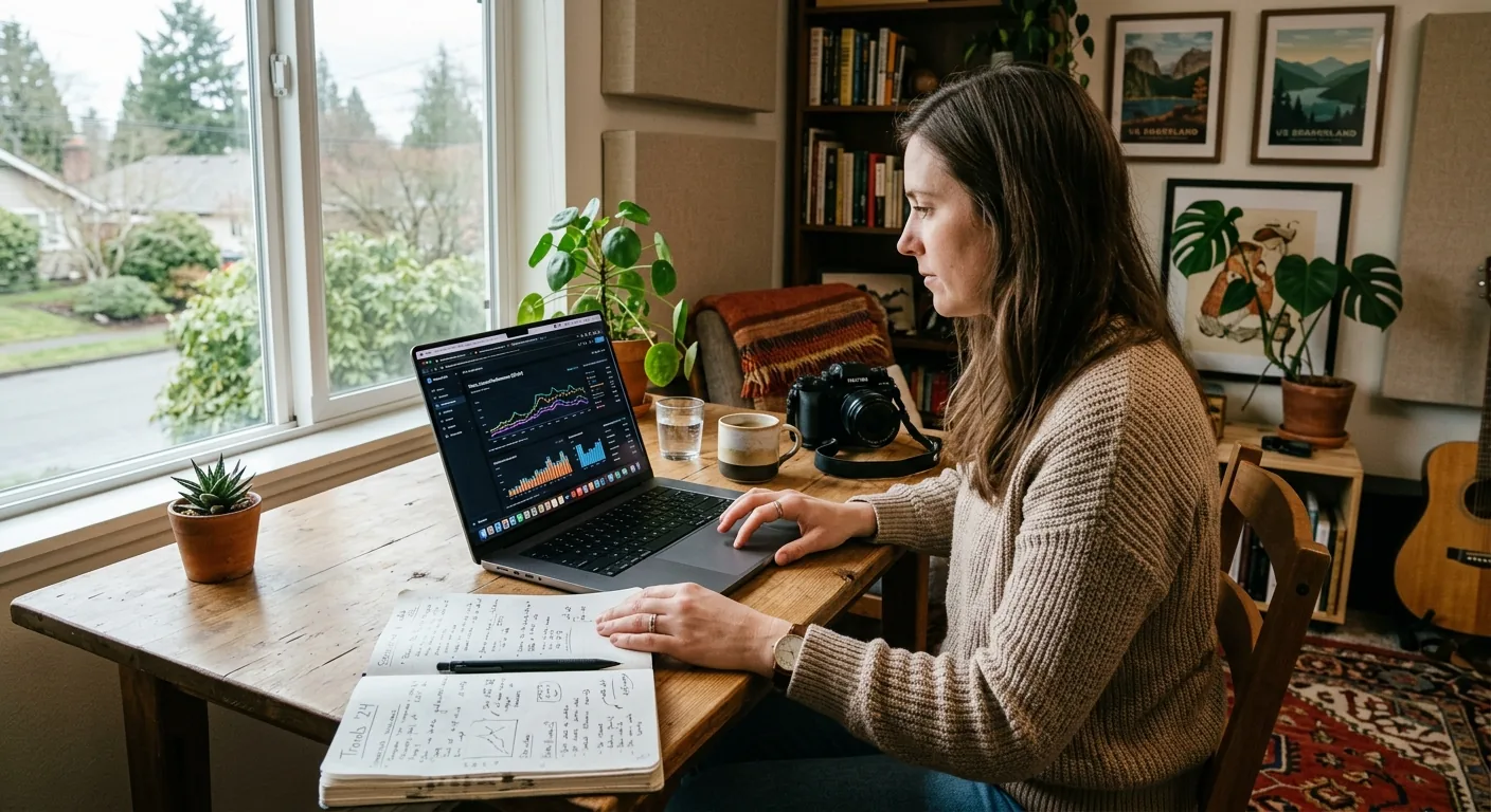 Creator working through content trends