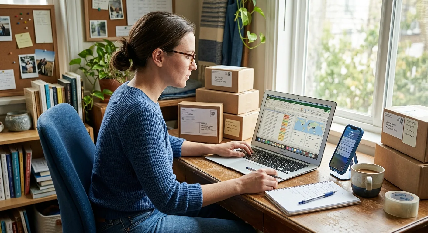 Creator working through brand collaboration opportunities