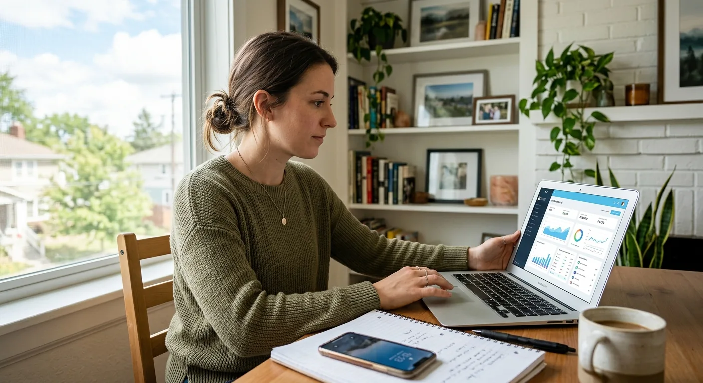 Creator working through brand collaboration opportunities
