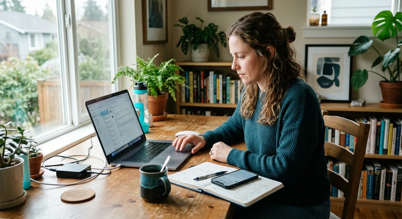 Creator working through brand collaboration opportunities