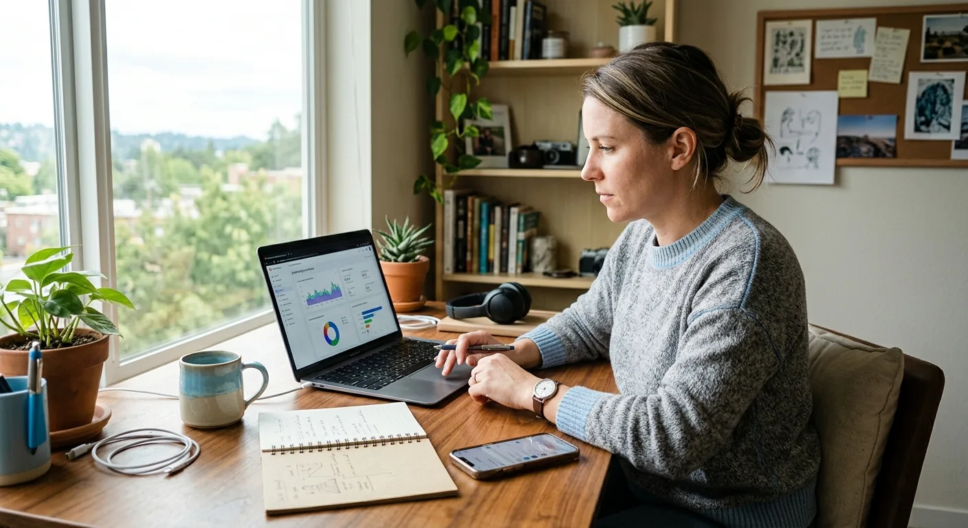 Creator working through brand collaboration opportunities