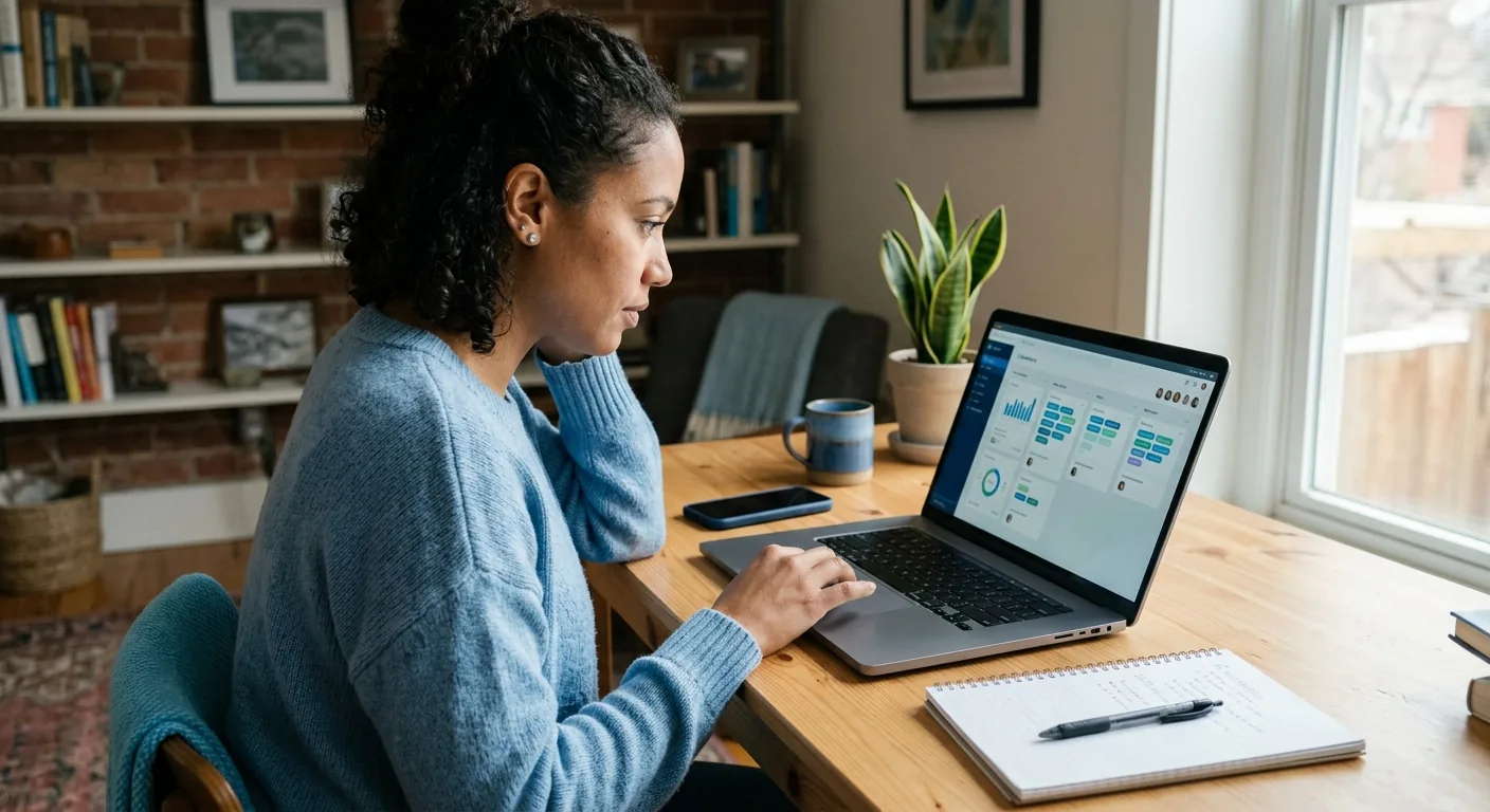 Creator working through brand collaboration opportunities
