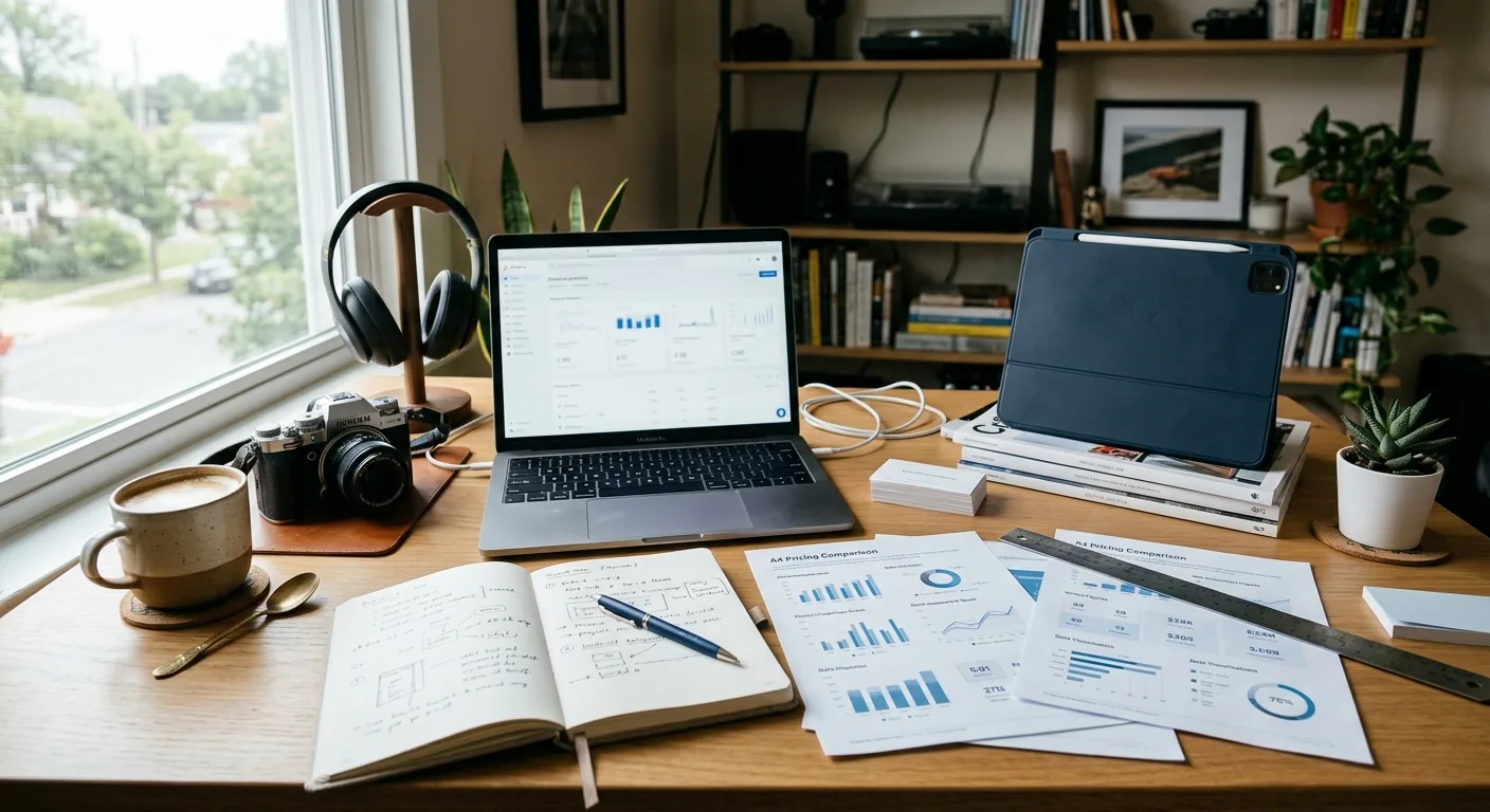 Creator working through brand collaboration opportunities
