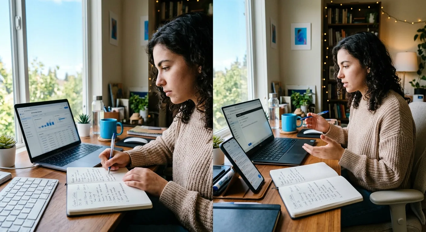 Creator working through brand collaboration opportunities