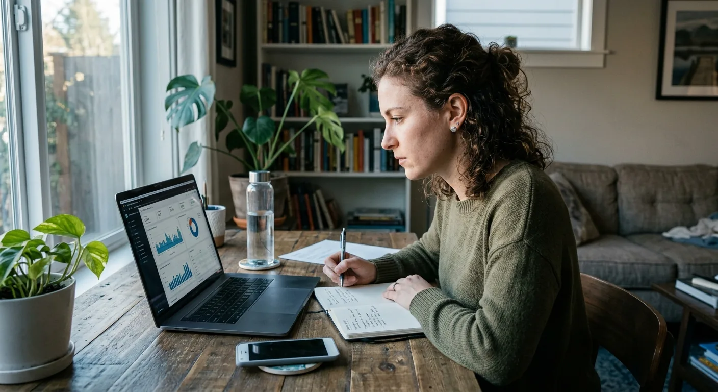 Creator working through brand collaboration opportunities