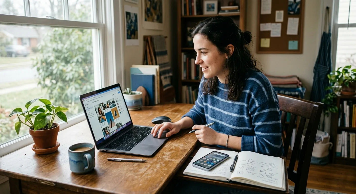 Creator working through creator brand deals