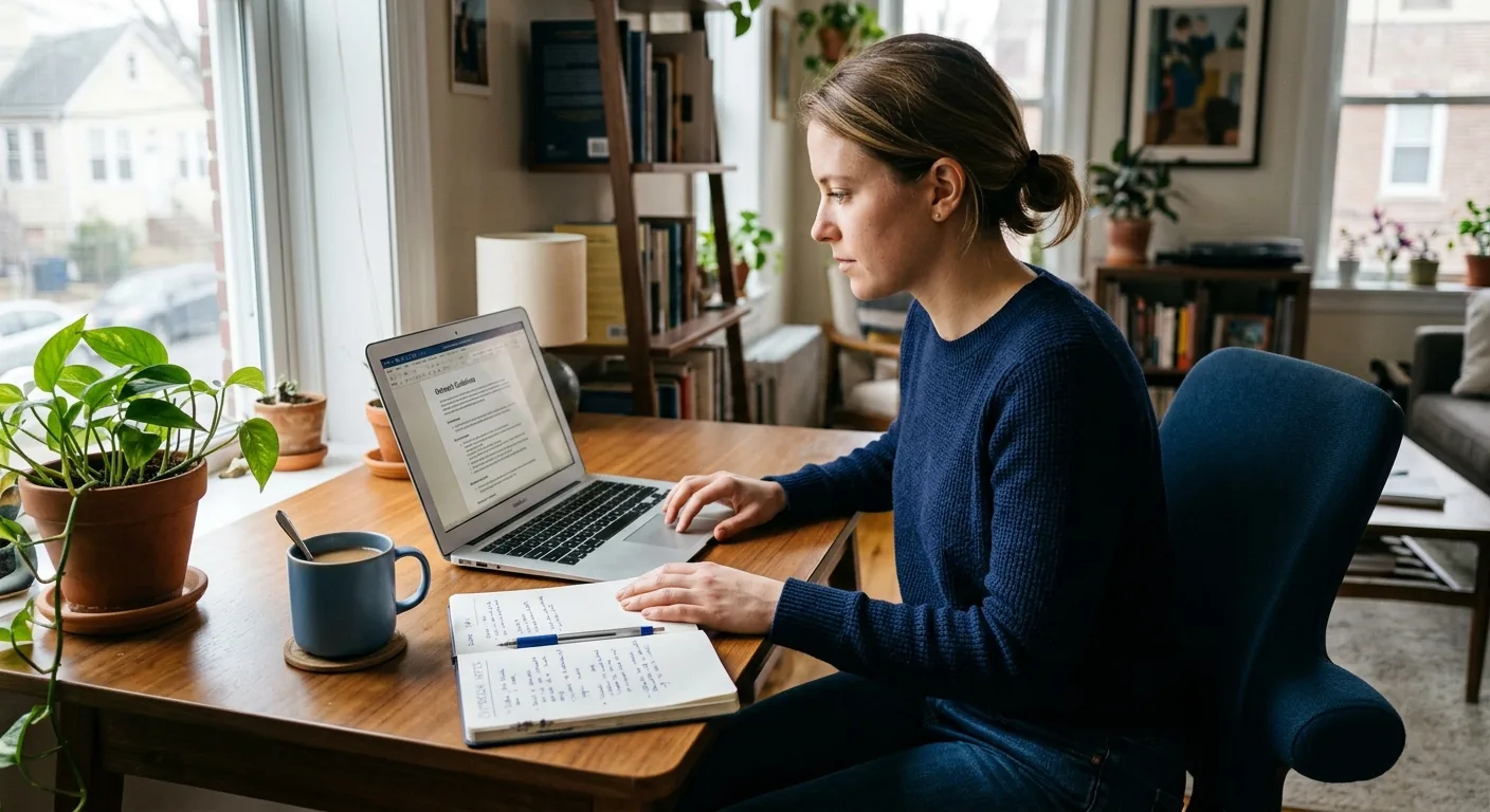 Creator working through influencer brand outreach