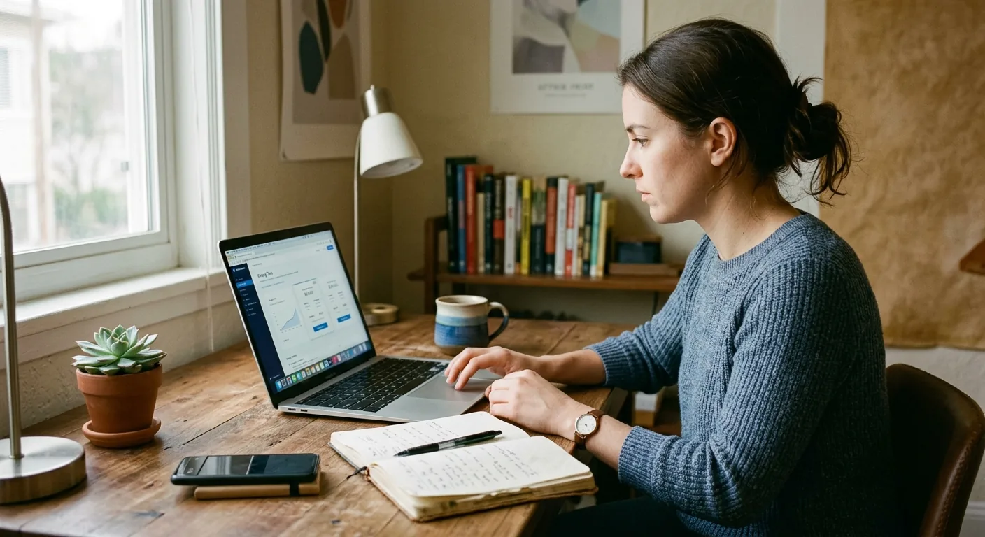 Creator working through influencer brand outreach