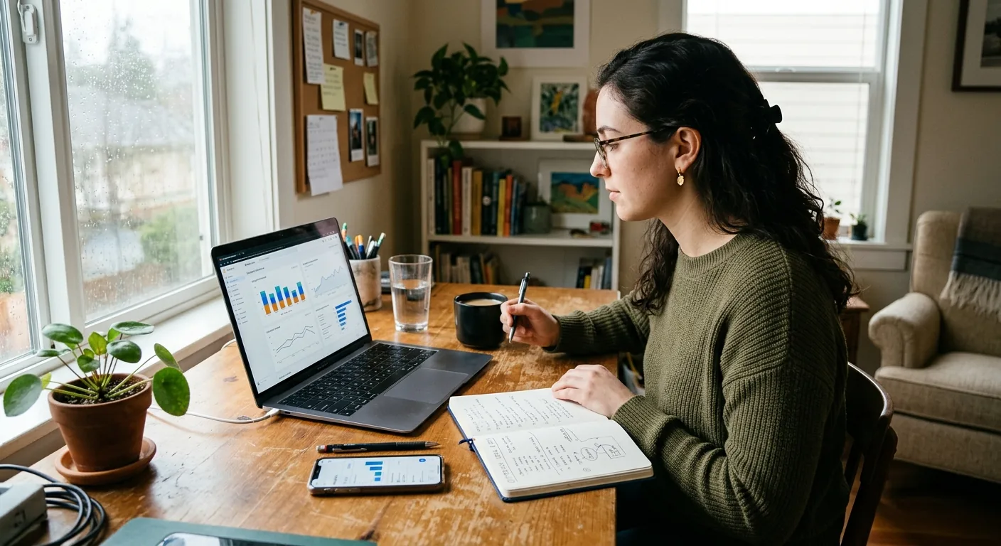 Creator working through influencer brand outreach