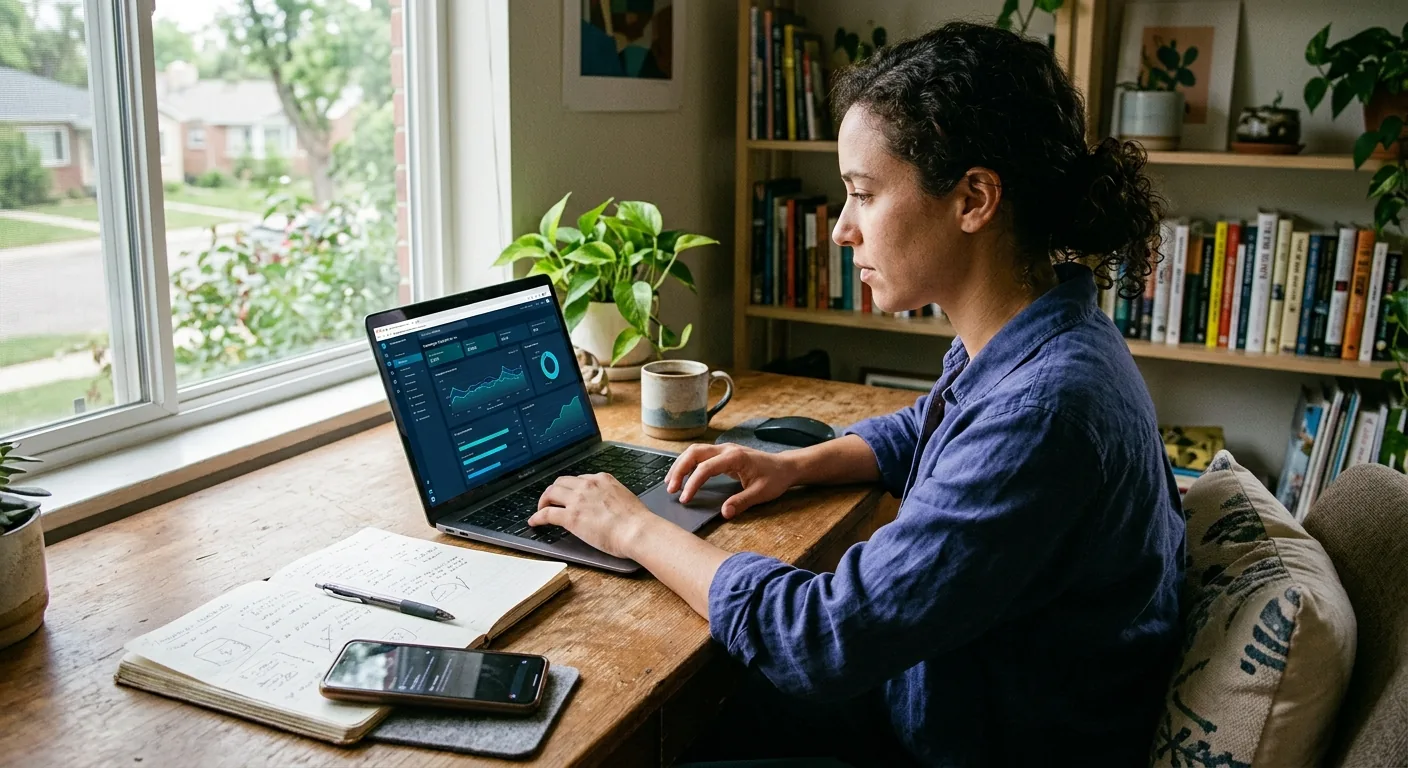 Creator working through influencer brand outreach