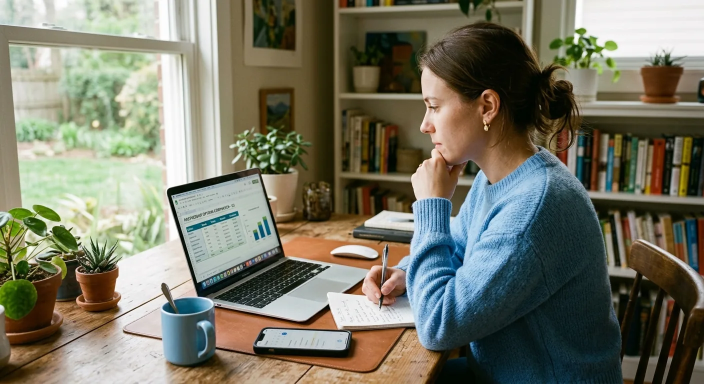 Creator working through brand collaboration opportunities
