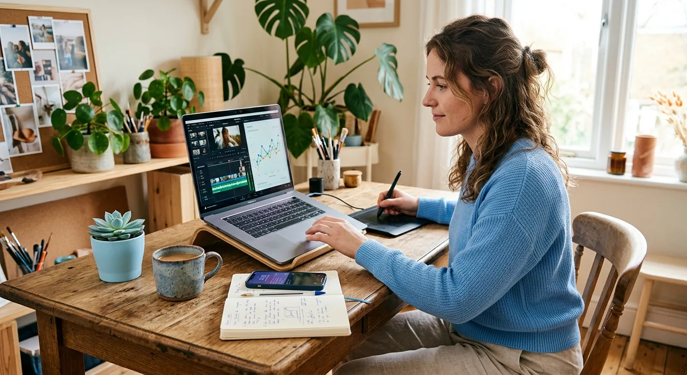 Creator working through content trends