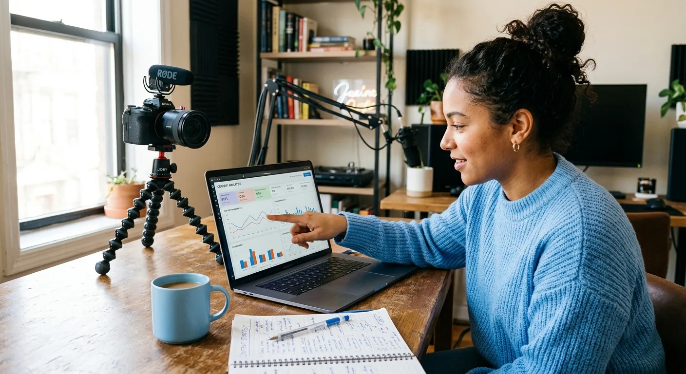 Creator working through content trends