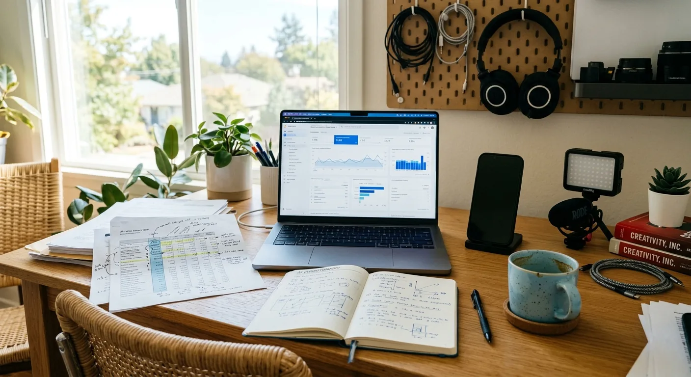Creator working through content trends