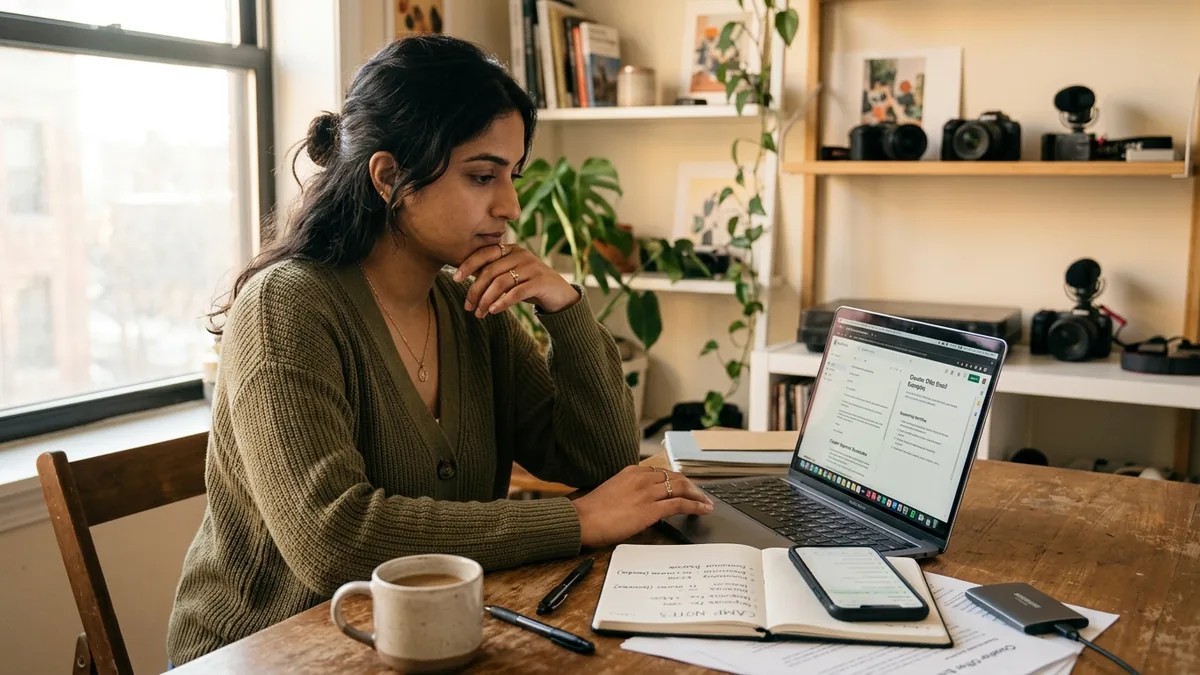 Independent creator working through counter offer email examples