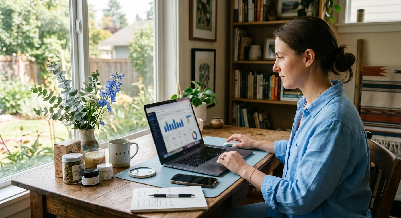 Creator working through brand collaboration opportunities