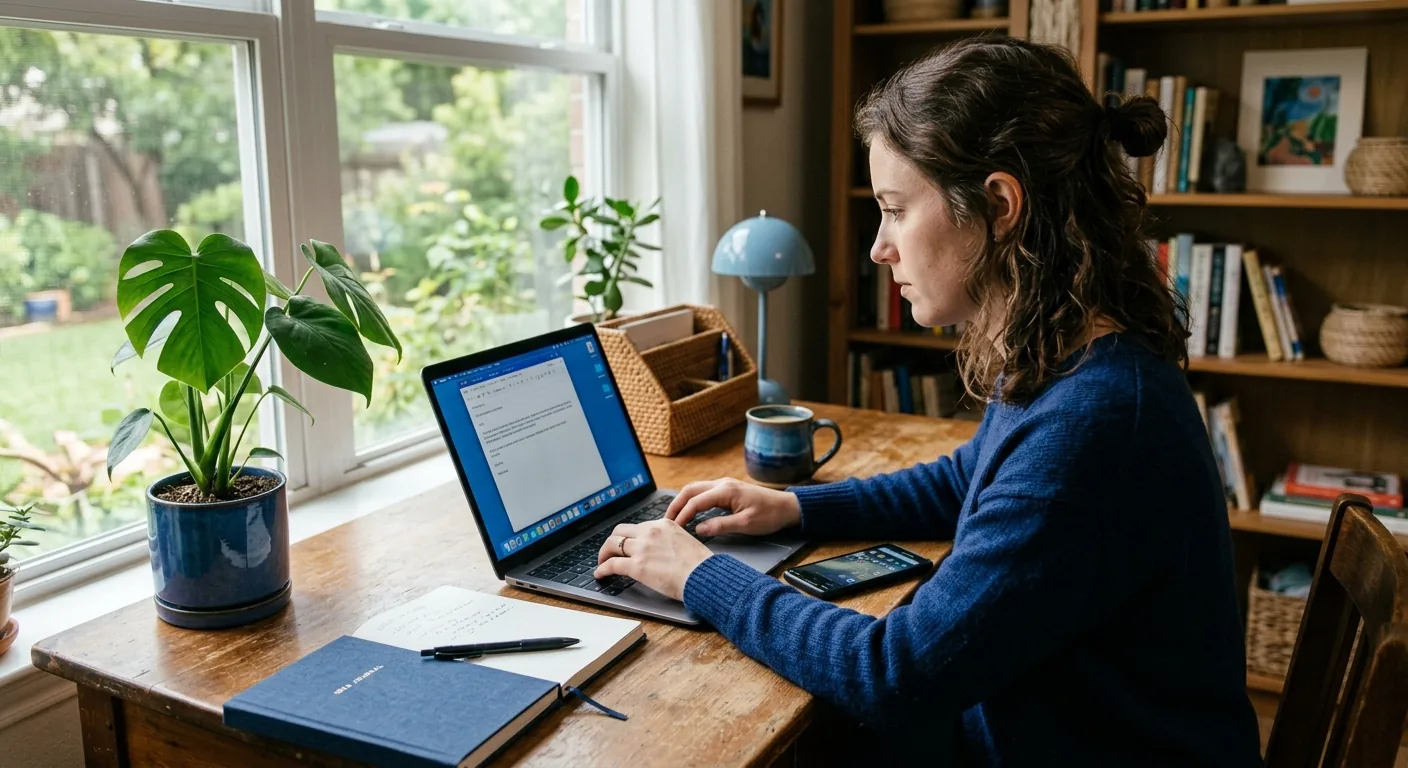 Creator working through influencer brand outreach