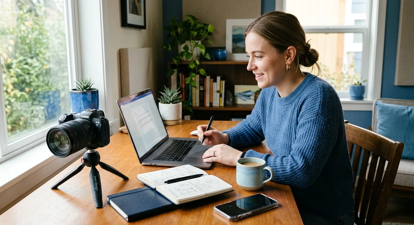 Creator working through creator brand deals