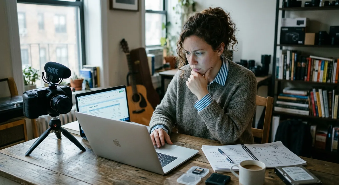 Creator working through creator brand deals