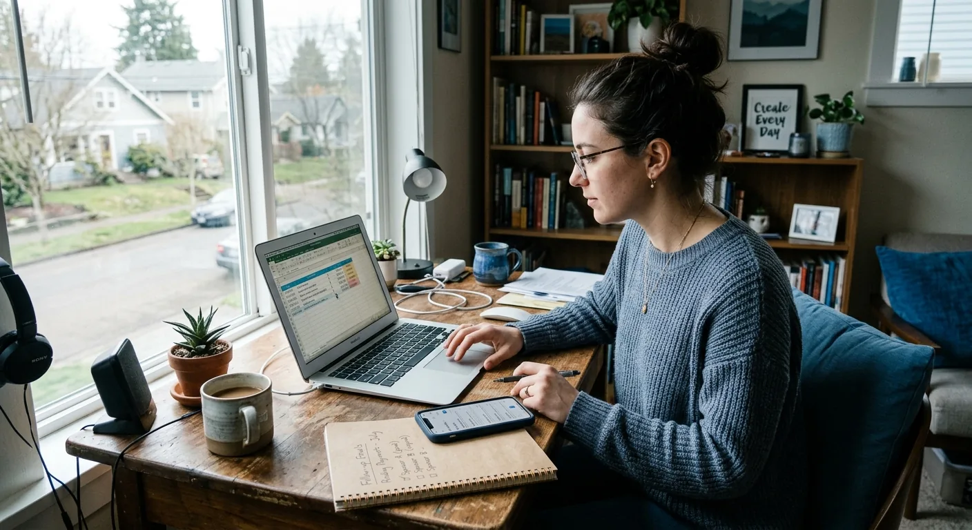 Creator working through creator brand deals