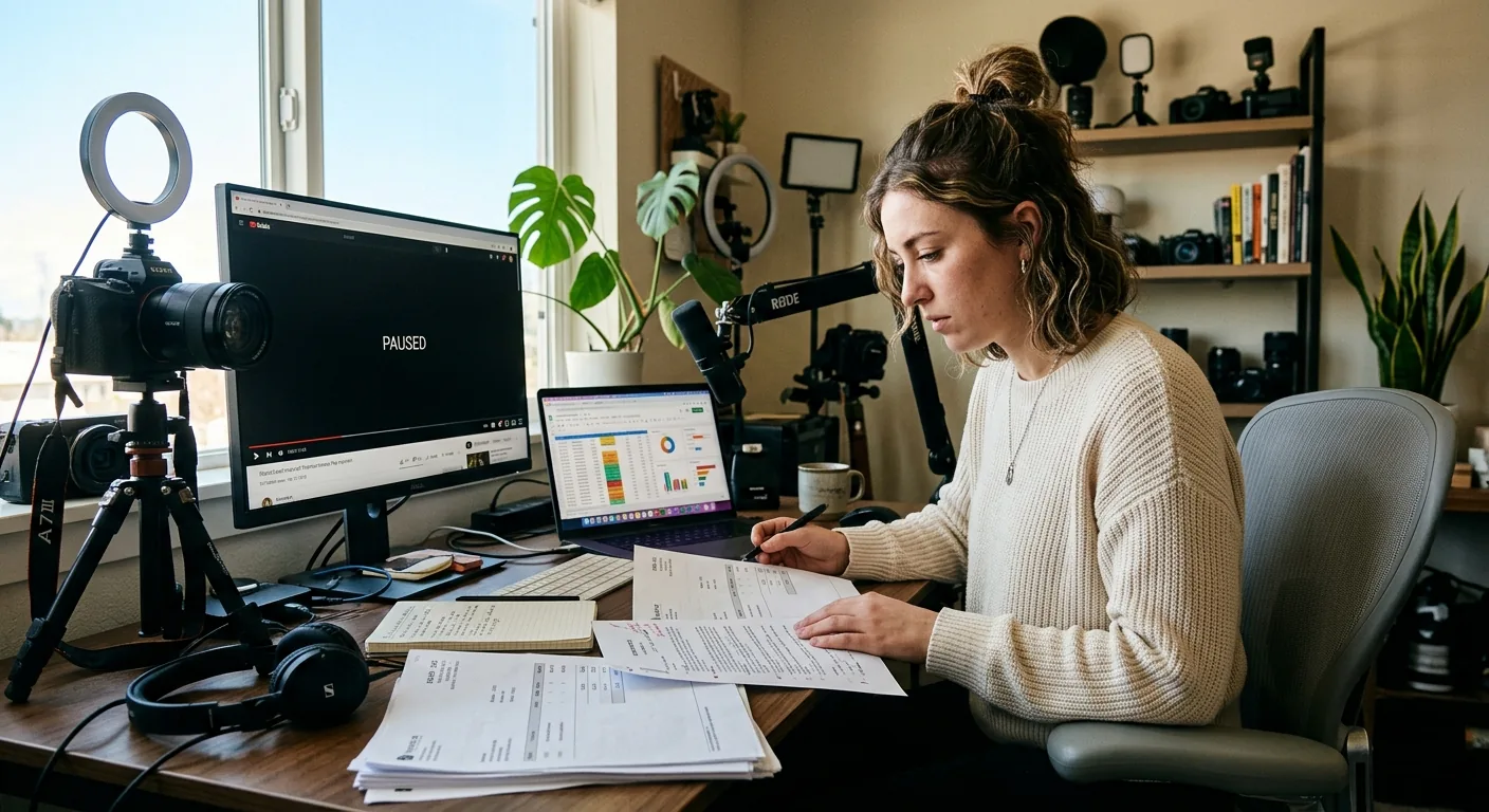 Creator working through creator brand deals