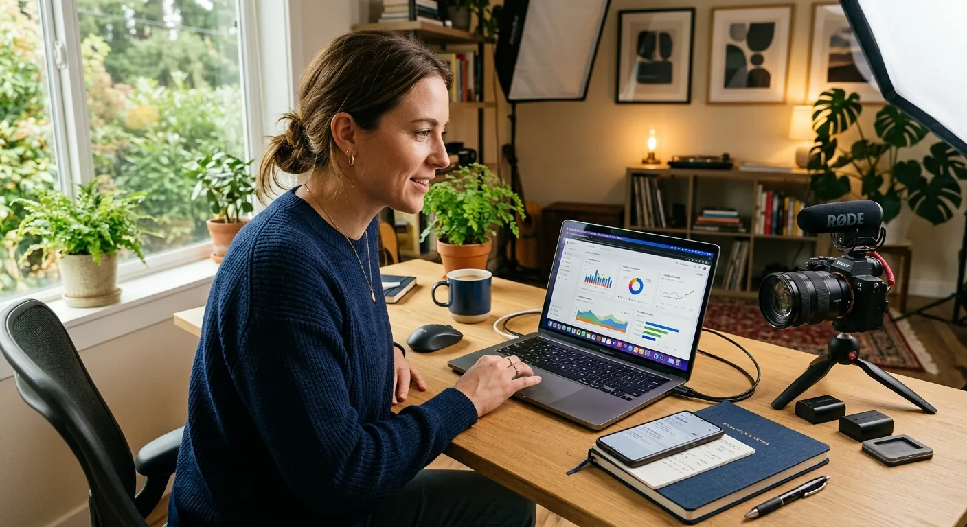 Creator working through creator brand deals