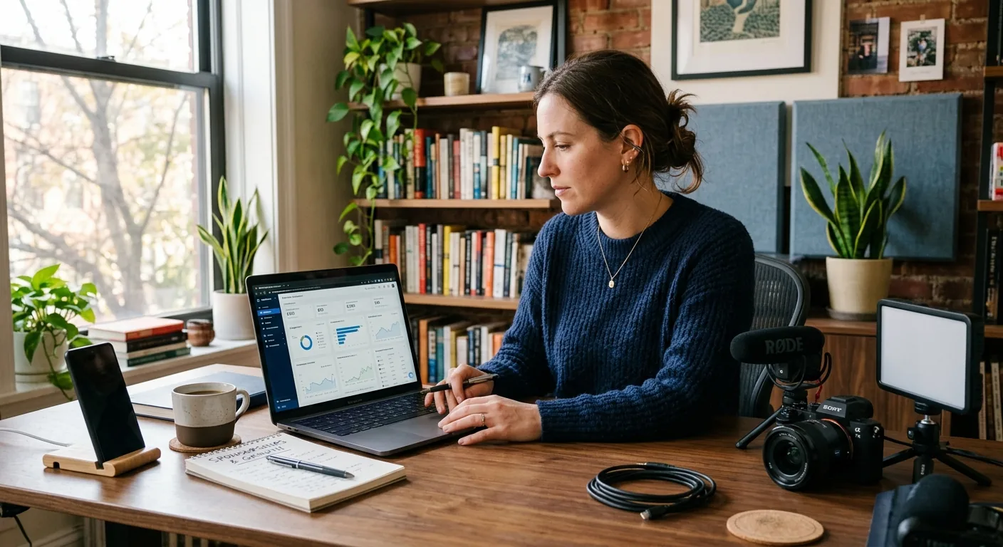 Creator working through creator brand deals