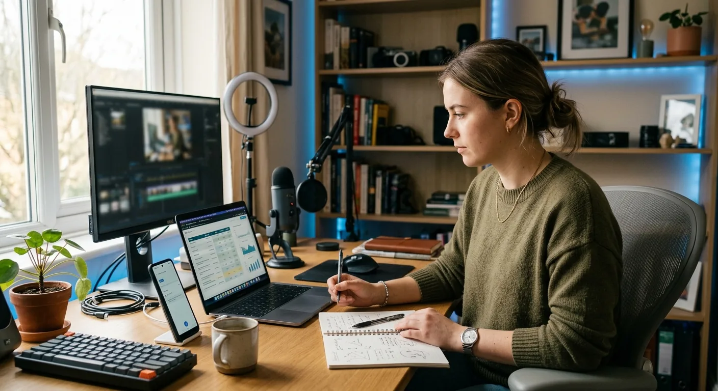 Creator working through creator brand deals