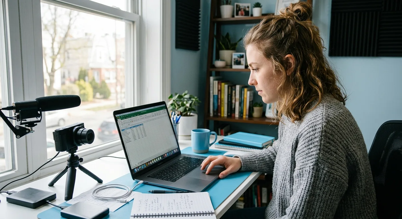 Creator working through creator brand deals