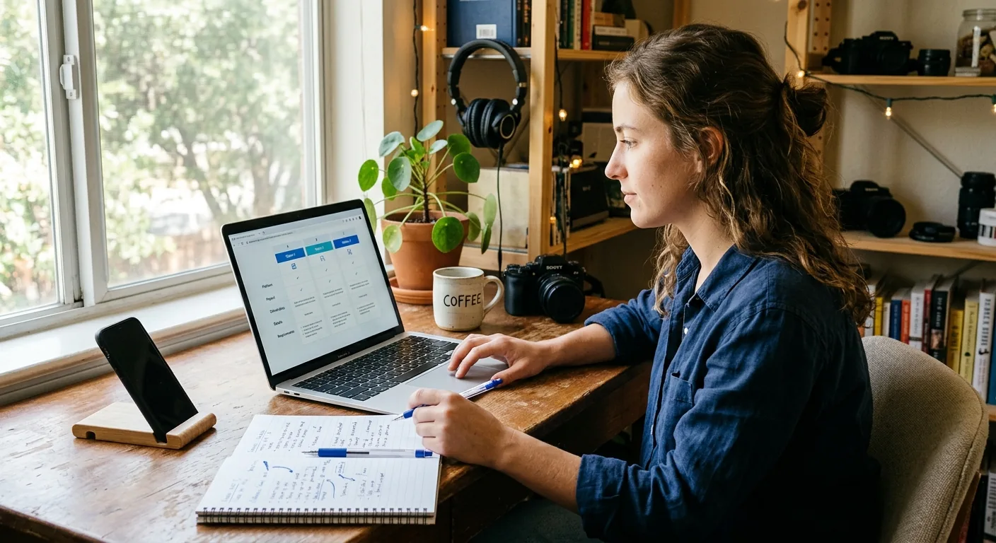 Creator working through creator brand deals