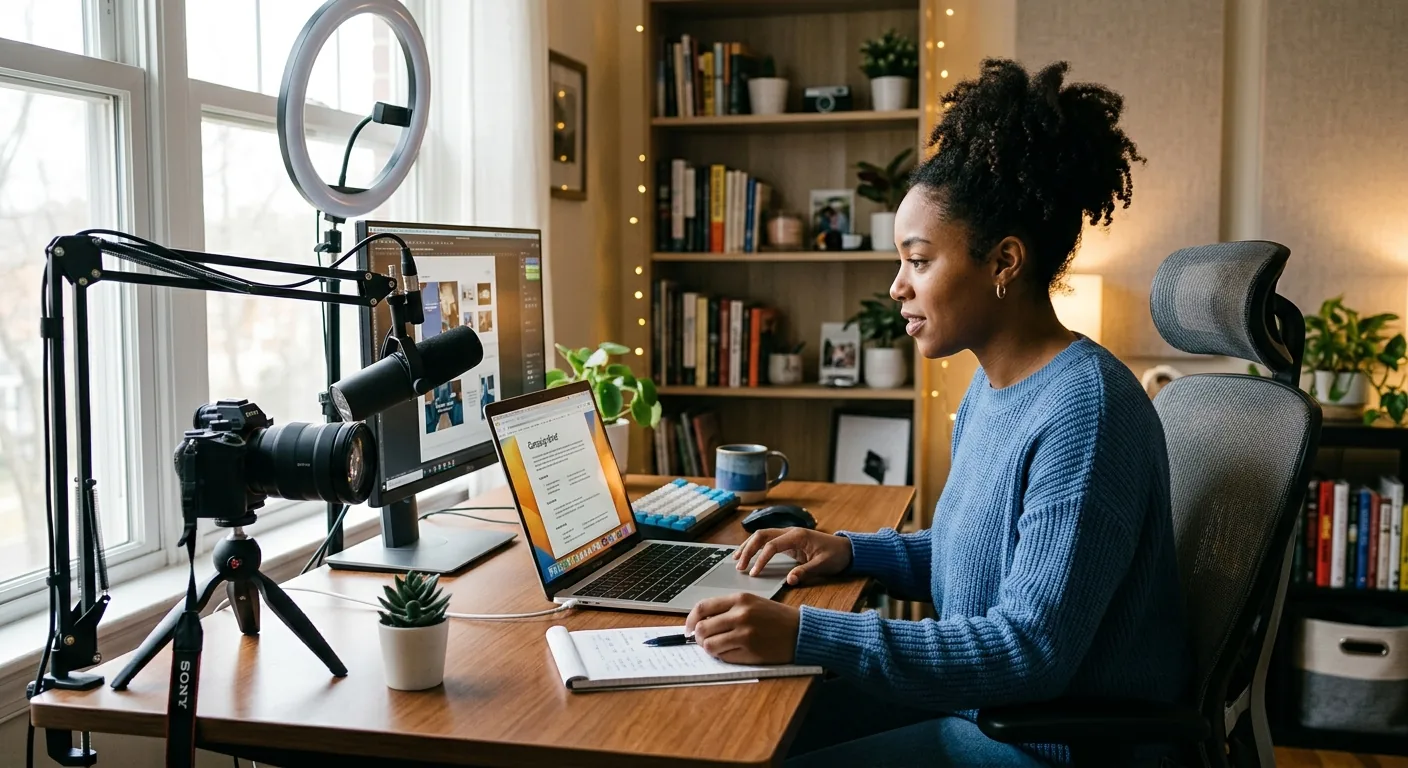 Creator working through creator brand deals